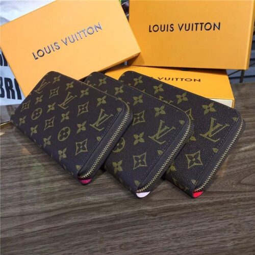 High Quality Luxury Louis Vuitton Zippy Wallet Monogram Canvas Rose Ballerine product detail