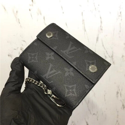 High Quality Luxury Louis Vuitton Rivets Chain Wallet alternate view