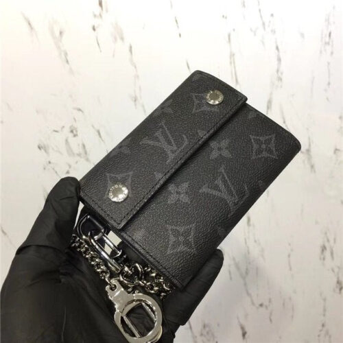 High Quality Luxury Louis Vuitton Rivets Chain Wallet product detail
