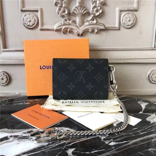 High Quality Luxury Louis Vuitton Rivets Chain Wallet product detail