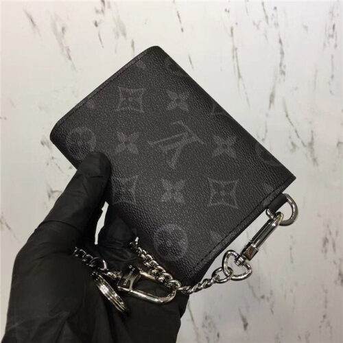 High Quality Luxury Louis Vuitton Rivets Chain Wallet product detail
