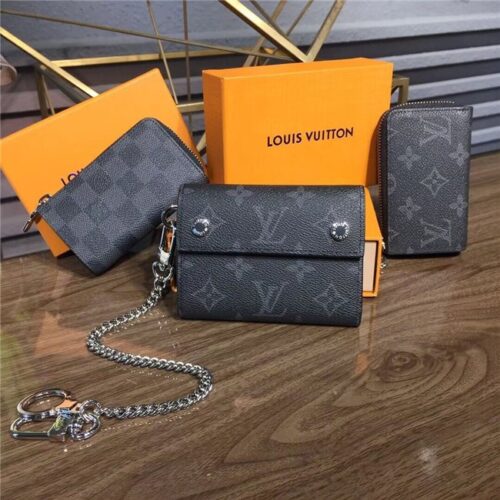 High Quality Luxury Louis Vuitton Car Key Case Monogram Eclipse Canvas – Style 47352 product detail