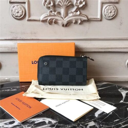 High Quality Luxury Louis Vuitton Car Key Case Damier Graphite Canvas product detail