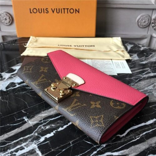 High Quality Luxury Louis Vuitton Pallas Wallet Rose Litchi product detail