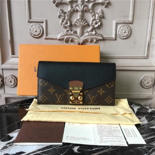 High Quality Luxury Louis Vuitton Pallas Wallet Noir
