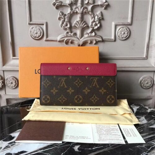 High Quality Luxury Louis Vuitton Pallas Wallet Raisin product detail