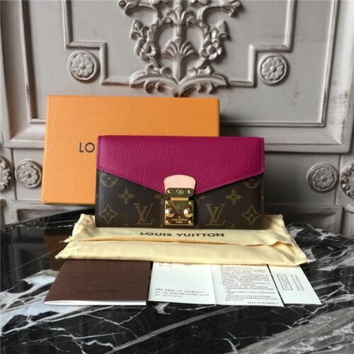 High Quality Luxury Louis Vuitton Pallas Wallet Grape