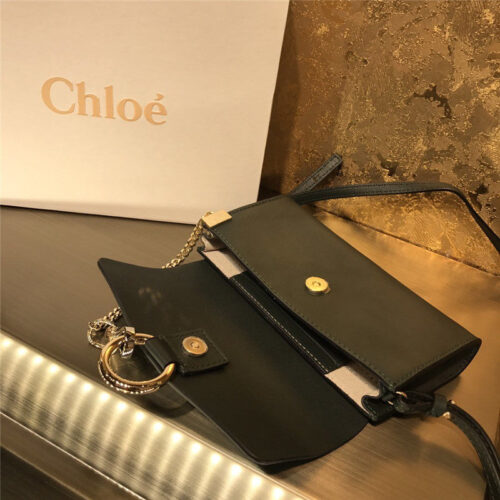 High Quality Luxury Chloe Faye Mini Crossbody Bag Blue product detail