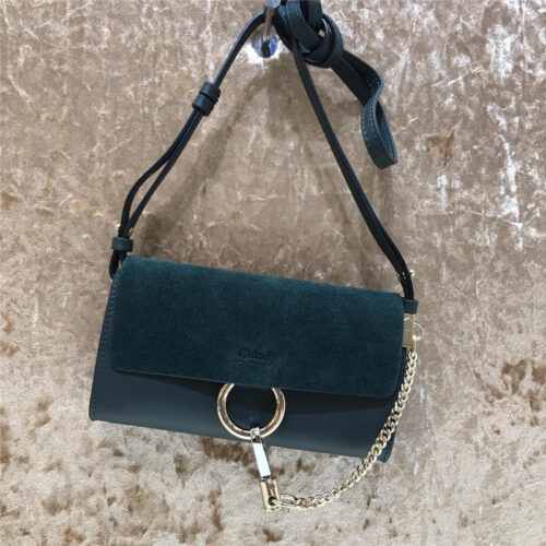High Quality Luxury Chloe Faye Mini Crossbody Bag Blue