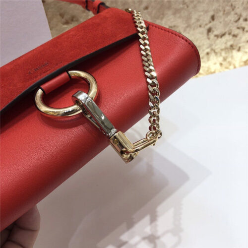 High Quality Luxury Chloe Faye Mini Crossbody Bag Red product detail