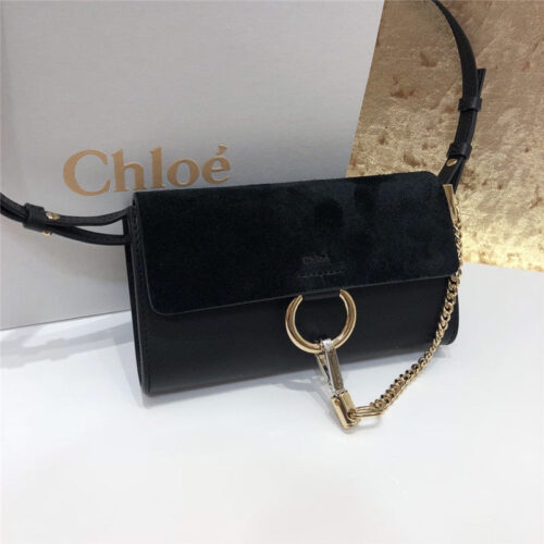 High Quality Luxury Chloe Faye Mini Crossbody Bag Black