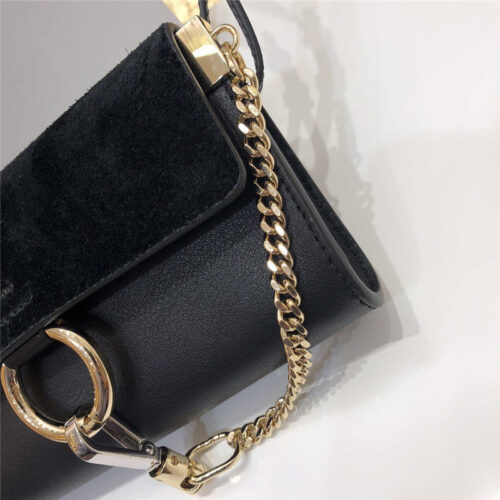 High Quality Luxury Chloe Faye Mini Crossbody Bag Black product detail