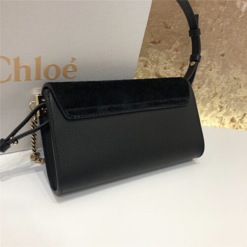 High Quality Luxury Chloe Faye Mini Crossbody Bag Black product detail