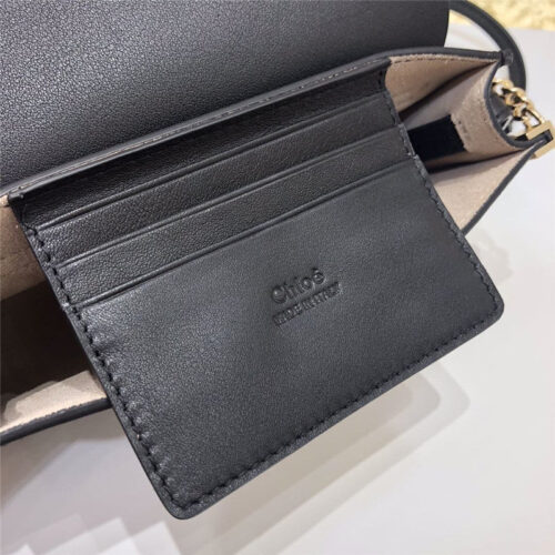 High Quality Luxury Chloe Faye Mini Crossbody Bag Black product detail