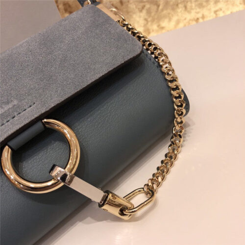 High Quality Luxury Chloe Faye Mini Crossbody Bag Black – Style 30268 product detail