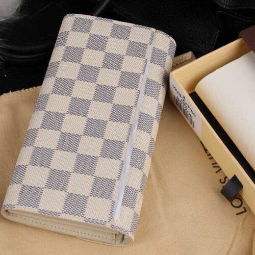 High Quality Luxury Louis Vuitton Sarah Wallet Damier Azur product detail