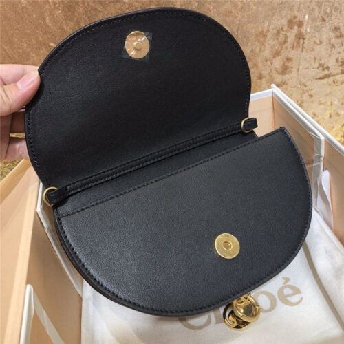 High Quality Luxury Chloe Nile Minaudiere Biscotti Beige Bag Black product detail