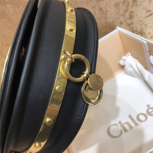 High Quality Luxury Chloe Nile Minaudiere Biscotti Beige Bag Black product detail