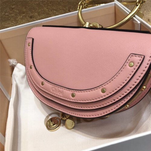 High Quality Luxury Chloe Nile Minaudiere Biscotti Beige Bag Pink product detail