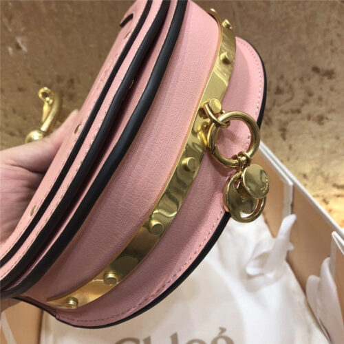 High Quality Luxury Chloe Nile Minaudiere Biscotti Beige Bag Pink product detail