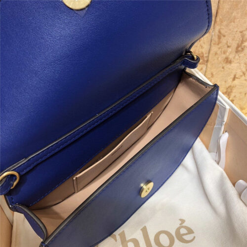 High Quality Luxury Chloe Nile Minaudiere Biscotti Beige Bag Blue product detail