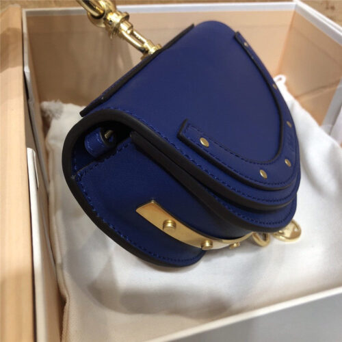 High Quality Luxury Chloe Nile Minaudiere Biscotti Beige Bag Blue product detail