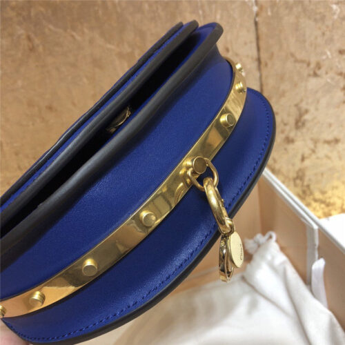 High Quality Luxury Chloe Nile Minaudiere Biscotti Beige Bag Blue product detail