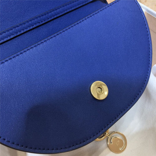 High Quality Luxury Chloe Nile Minaudiere Biscotti Beige Bag Blue product detail