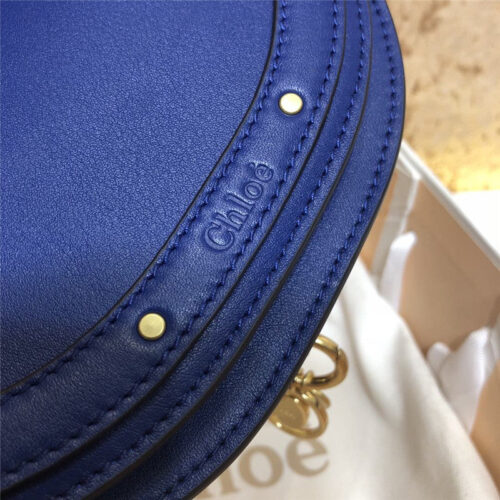 High Quality Luxury Chloe Nile Minaudiere Biscotti Beige Bag Blue product detail