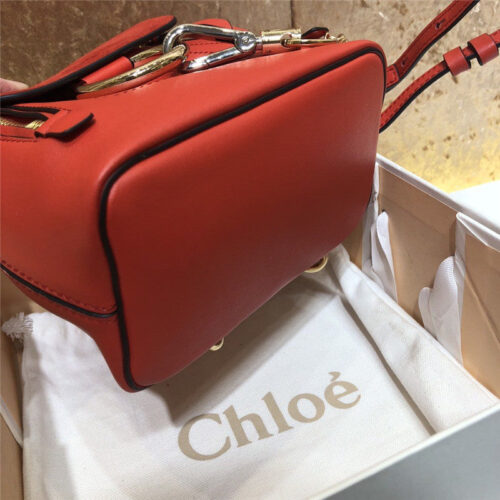 High Quality Luxury Chloe Faye Backpack Mini Red product detail