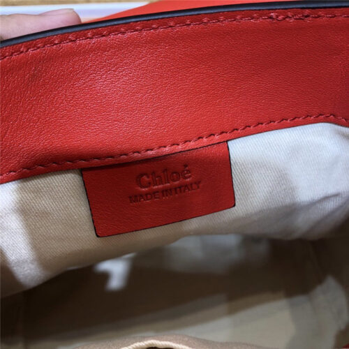 High Quality Luxury Chloe Faye Backpack Mini Red product detail