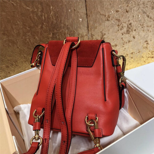 High Quality Luxury Chloe Faye Backpack Mini Red product detail