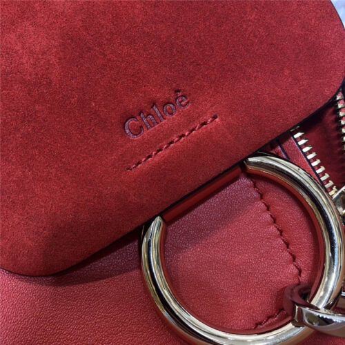 High Quality Luxury Chloe Faye Backpack Mini Red product detail