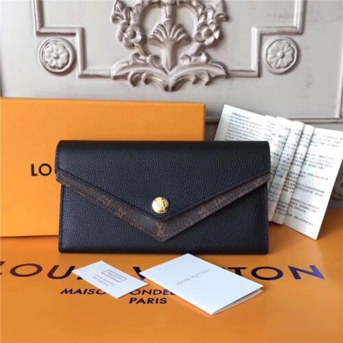 High Quality Luxury Louis Vuitton Double V Wallet Noir
