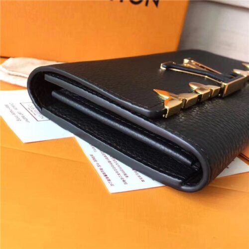High Quality Luxury Louis Vuitton Capucines Wallet Noir product detail