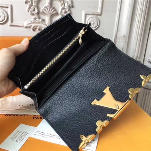 High Quality Luxury Louis Vuitton Capucines Wallet Noir product detail