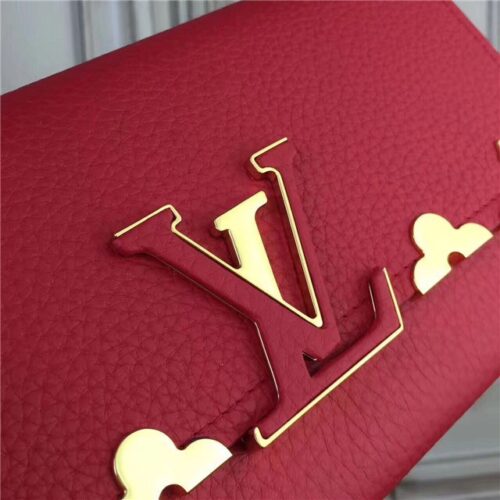 High Quality Luxury Louis Vuitton Capucines Wallet Red product detail