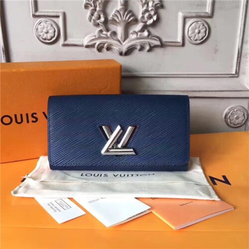 High Quality Luxury Louis Vuitton Twist Wallet Indigo