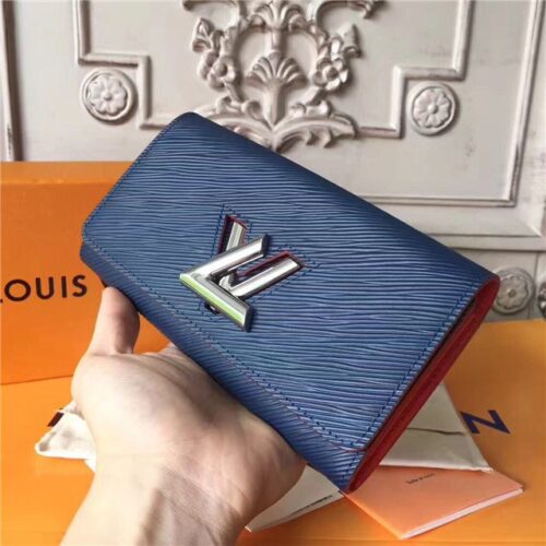 High Quality Luxury Louis Vuitton Twist Wallet Indigo alternate view