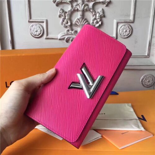 High Quality Luxury Louis Vuitton Twist Wallet Hot Pink alternate view