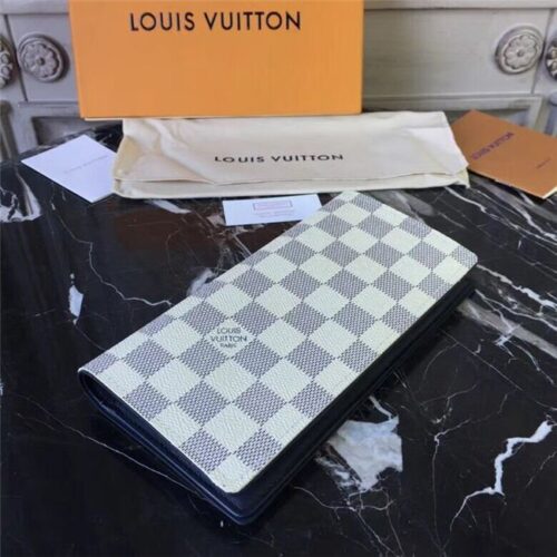 High Quality Luxury Louis Vuitton Brazza Wallet Damier Coastline Canvas product detail
