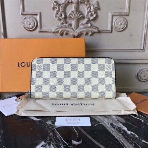 High Quality Luxury Louis Vuitton Zippy Wallet Vertical Damier Graphite Stripe