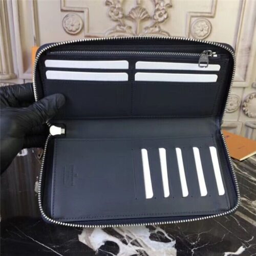 High Quality Luxury Louis Vuitton Zippy Wallet Vertical Damier Graphite Stripe product detail