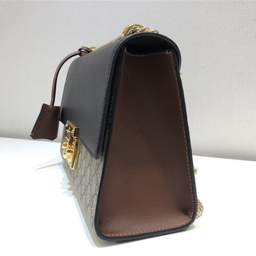 High Quality Luxury Gucci GG Supreme Monogram Small Padlock Shoulder Bag product detail