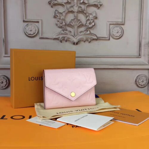 High Quality Luxury Louis Vuitton Victorine Wallet Rose Ballerine