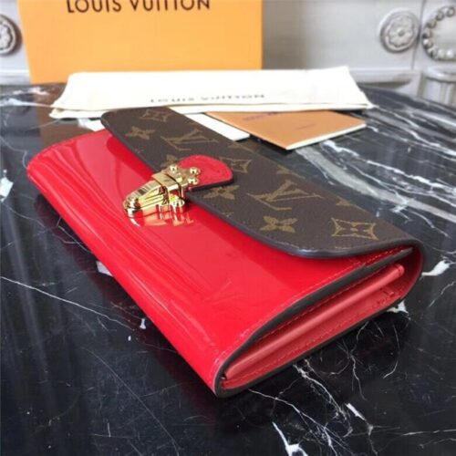 High Quality Luxury Louis Vuitton Cherrywood Wallet Patent Leather (Varied Colors) product detail