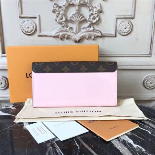 High Quality Luxury Louis Vuitton Cherrywood Wallet Patent Leather Rose Ballerine product detail