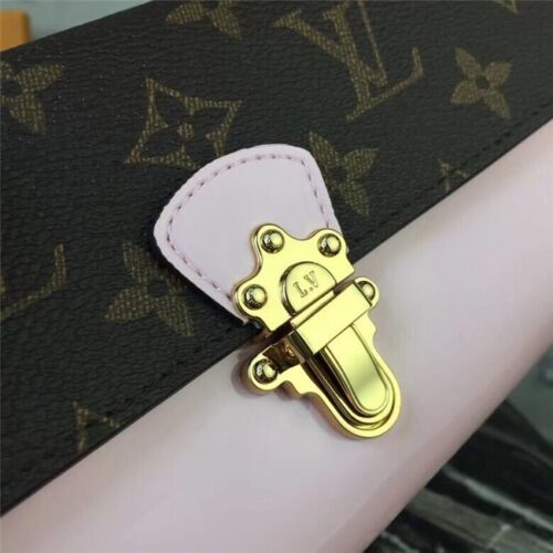 High Quality Luxury Louis Vuitton Cherrywood Wallet Patent Leather Rose Ballerine product detail