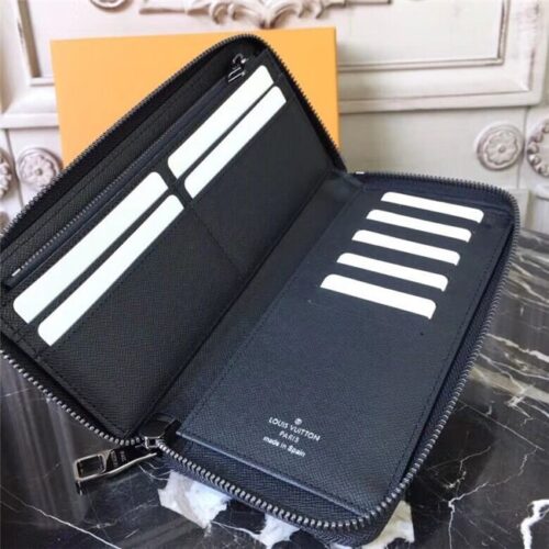 High Quality Luxury Louis Vuitton Zippy Wallet Vertical Monogram Eclipse Canvas product detail