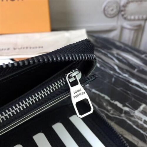 High Quality Luxury Louis Vuitton Zippy Wallet Vertical Monogram Eclipse Canvas product detail